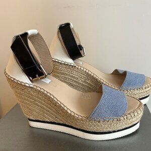 SeeByChloe Platform Wedge Sandals, Size 9